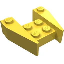Brick Wedged 3 x 4 [No Stud Notches] / Yellow
