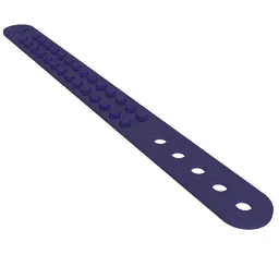 DOTS Bracelet 2 Stud Wide / Dark Purple