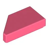 Tile 1 x 2 with Stud Notch Right / Coral