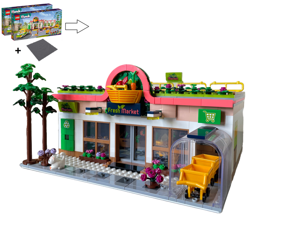 Lego Organic Supermarket Modular Alternate build of 2x41729