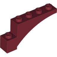 Lego Brick Arch 1 x 5 x 2 / Dark Red