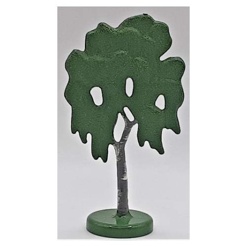 Lego Plant, Tree Flat Birch painted with hollow base / Green