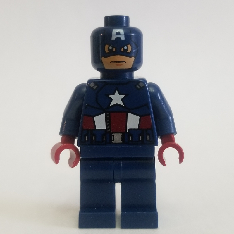 Lego Captain America with Dark Blue Head