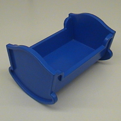 Lego Belville / Duplo, Baby Crib / Cradle / Blue