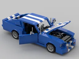 67 Shelby GT500 Blue/White