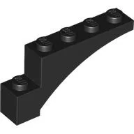 Brick Arch 1 x 5 x 2 / Black