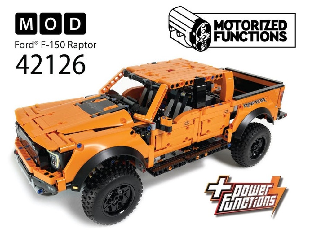 Lego 42126 Ford F-150 Raptor RC MOD for Power Function Motors
