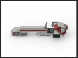 Lego star wars barc speeder minifig scale