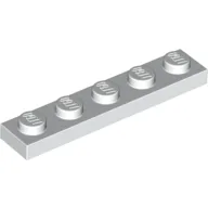 Plate 1 x 5 / White