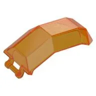 Windscreen 4 x 4 x 4 2/3 with Handle / Trans-Orange
