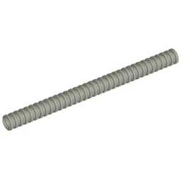 Hose, Ribbed 7mm D. 11L / 8.8cm / Pearl Light Gray