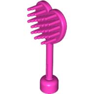 Lego Duplo Hairbrush, Heart Shaped / Dark Pink
