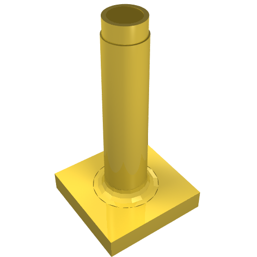 Lego Duplo Sign Post Tall / Yellow