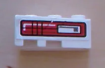 Wedge 3 x 2 Right with Red and Black Taillight Pattern (Sticker) - Set 8286