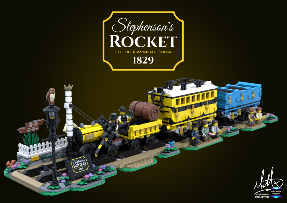 Lego Stephenson's Rocket Display Set
