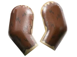 Arm, (Matching Left and Right) Pair with Reddish Brown and Dark Brown Fur Pattern / Dark Tan