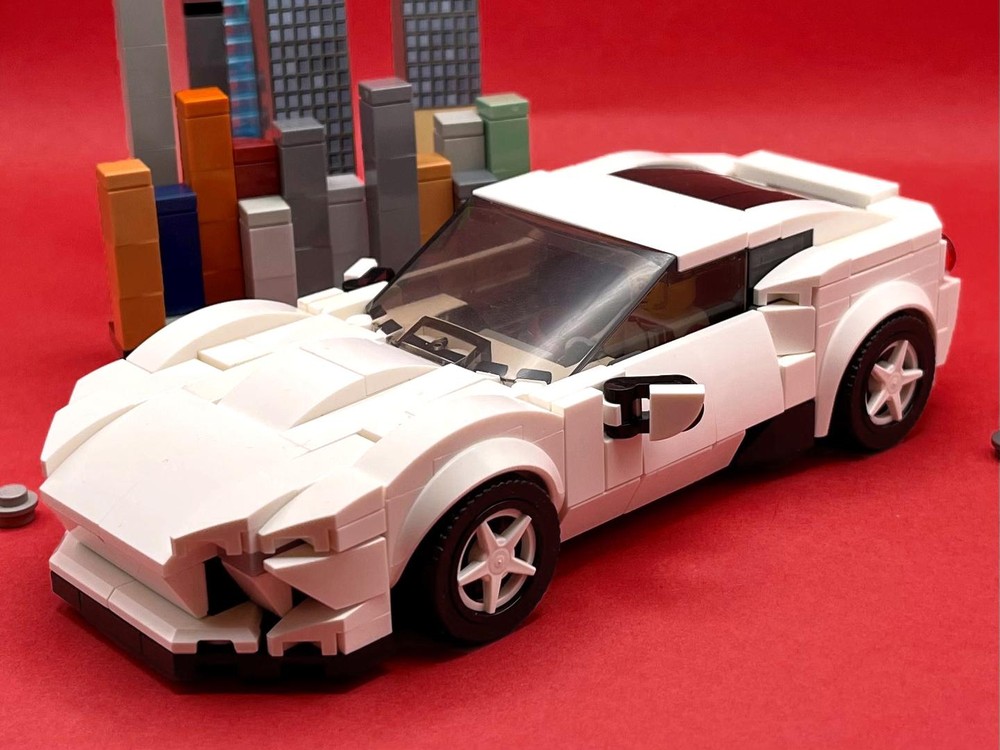 Lego Prancing Horse Roma - White - 8 Stud Speed Champions