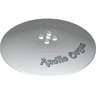 Dish 10 x 10 Inverted [Radar] with 'Arctic Ocean' Print