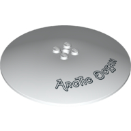 Lego Dish 10 x 10 Inverted [Radar] with 'Arctic Ocean' print