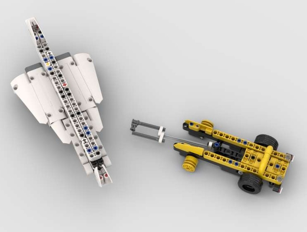 Lego concorde & towing vehicle