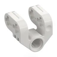 Technic Axle and Pin Connector Perpendicular Split / White