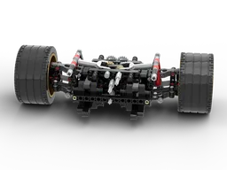 Adjustable suspension with steering and differential drive
