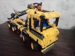 42108 Flatbed truck with crane v.2
