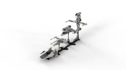 Mini Size REBEL Starfighters Monochrome Edition