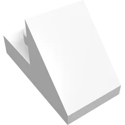 Brick Sloped 45° 2 x 1 with 2/3 Cutout [New Version] / White