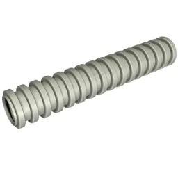 Hose, Ribbed 7mm D. 5L / 4.0cm / Pearl Light Gray