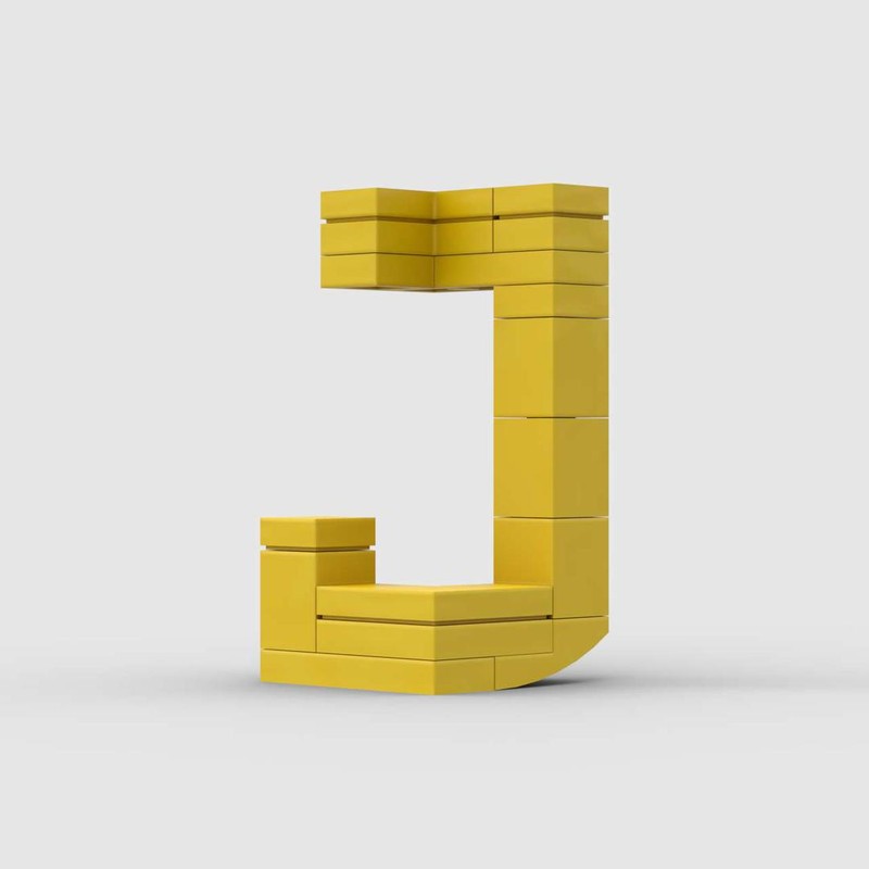 Lego 3D Letter J 3x3x5