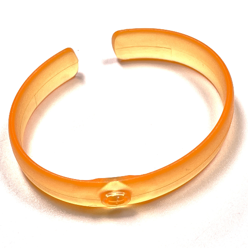 Lego Clikits Bracelet, Bangle with Hole / Trans-Flame Yellowish Orange