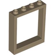 Lego Door Frame 1 x 4 x 4, no Holes / Dark Tan