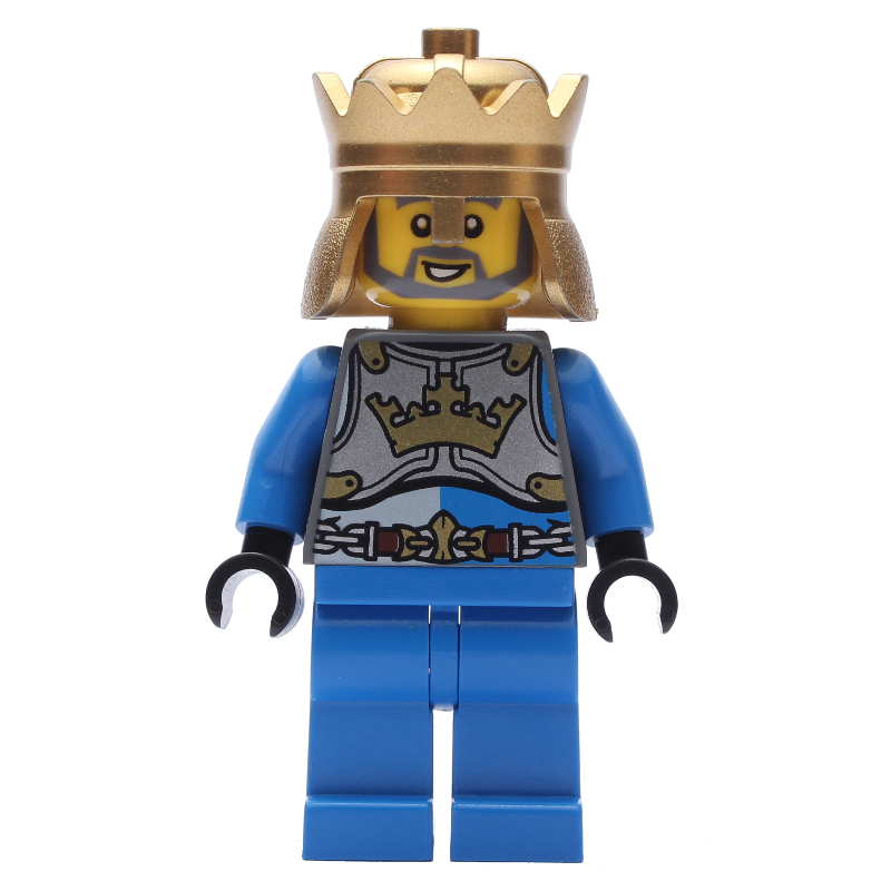 Lego King - Blue Torso, Blue Legs, Gold Crown