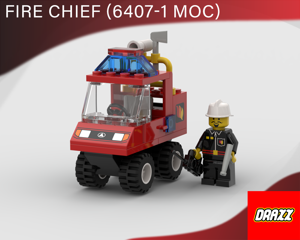 Lego 6407-1 Fire Chief Truck Upgrade
