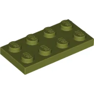 Plate 2 x 4 / Olive Green