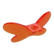 Minifig Neckwear Wings Fairy / Trans-Neon Orange