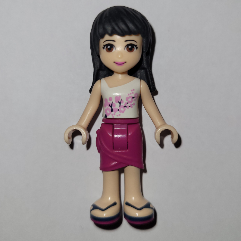Lego Maya - White Top, Magenta Skirt