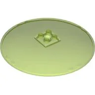Dish 10 x 10 Inverted (Radar) with Solid Studs / Trans-Bright Green