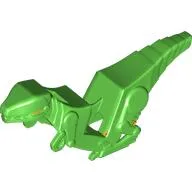 Fairing, Motorcycle, Dinosaur with Yellow Eyes, Orange Marking sprint / Bright Green