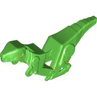 Lego Fairing, Motorcycle, Dinosaur with Yellow Eyes, Orange Marking sprint