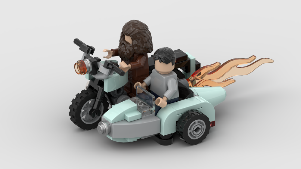 Lego 1959 Triumph Bonneville 649cc T120 Motorcycle with Sidecar - 2018 figure compatible