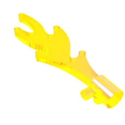 Wave / Flame Rounded with Base Pegs / Trans-Neon Green