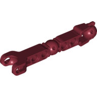 Lego Large Figure Skeletal, Limb with 2 Ball Joints, Ball Socket and Four Holes / Dark Red