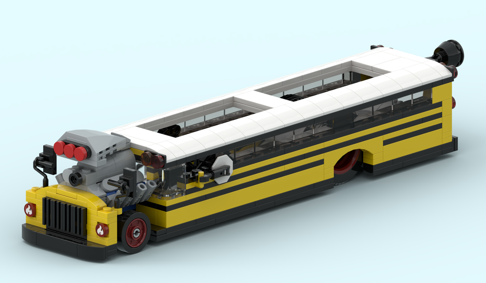 Lego Promod School Bus - "Education Express" - 8 stud wide