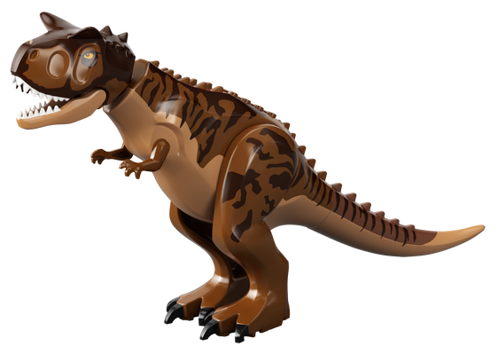 Lego Dinosaur Carnotaurus with Stripes and Scar on Head