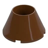 Cone 4 x 4 x 2 Hollow No Studs / Reddish Brown