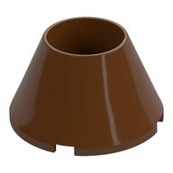 Lego Cone 4 x 4 x 2 Hollow No Studs / Reddish Brown