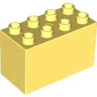 Duplo Brick 2 x 4 x 2 / Bright Light Yellow