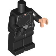 Lego Minifig Body with SMART Tag, Endor Luke Skywalker / Black